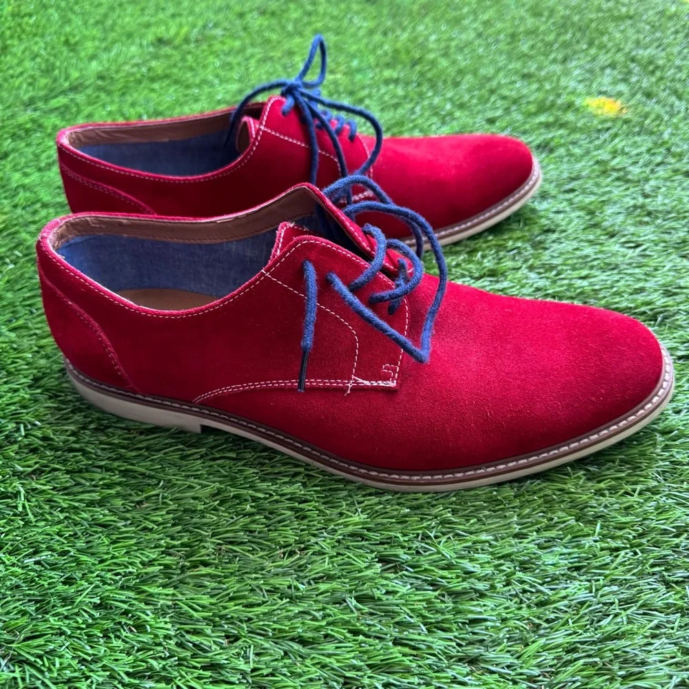 ALDO Red Suede Men’s laced Oxford Shoes